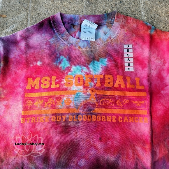 Tie dye Softball Tee - Picture 3 of 4